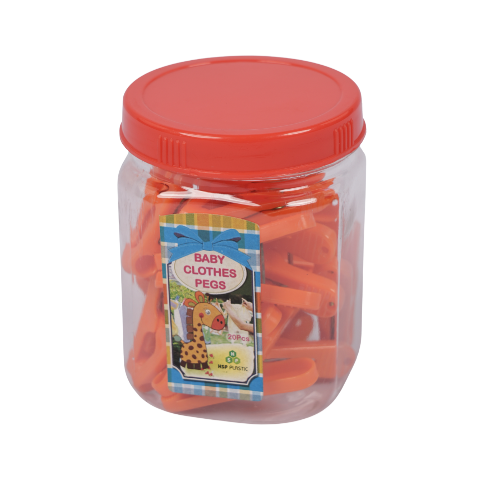 CLOTH PEGS IN A BOTTLE 20pcs - HSP - 16A3