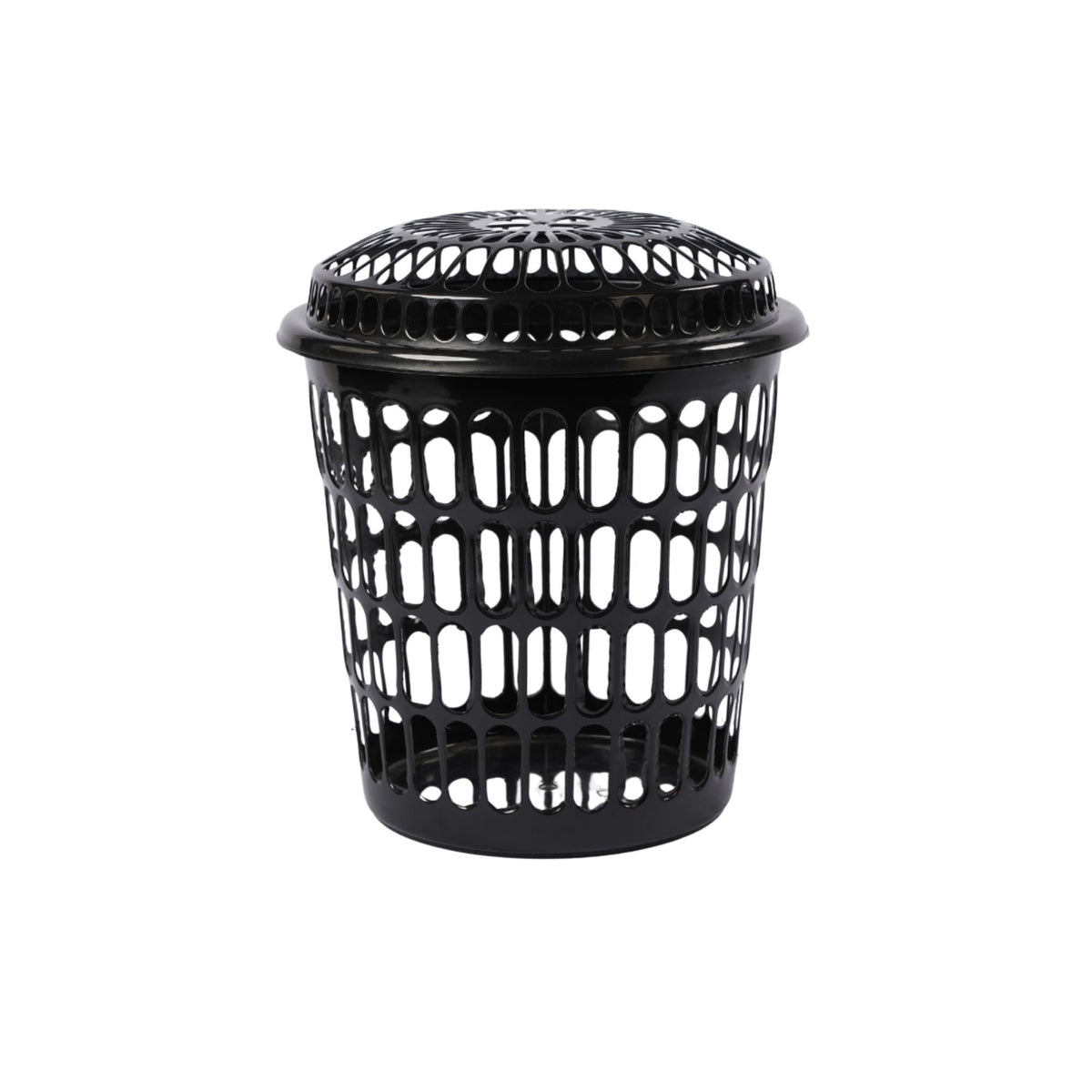 LAUNDRY BASKET WITH LID -BLACK -HSP-21A5B