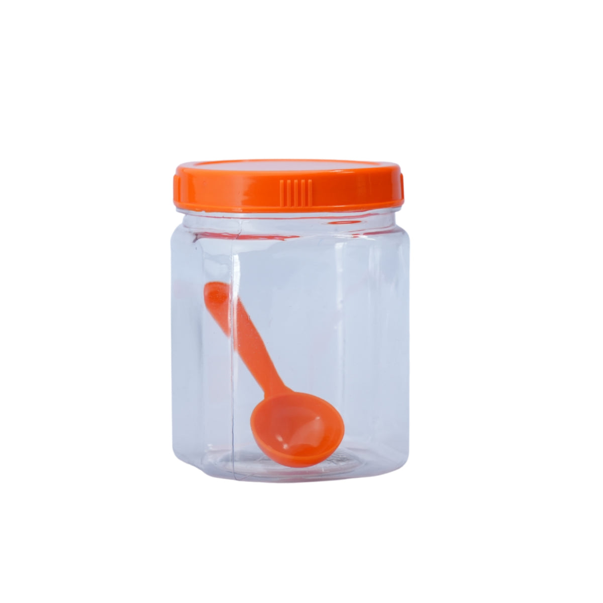3 Pcs SPICE BOTTLE SET WITH SPOONS , PLASTIC CONTAINERS, JAR WITH SPOON - 425ML - HSP - 8A10