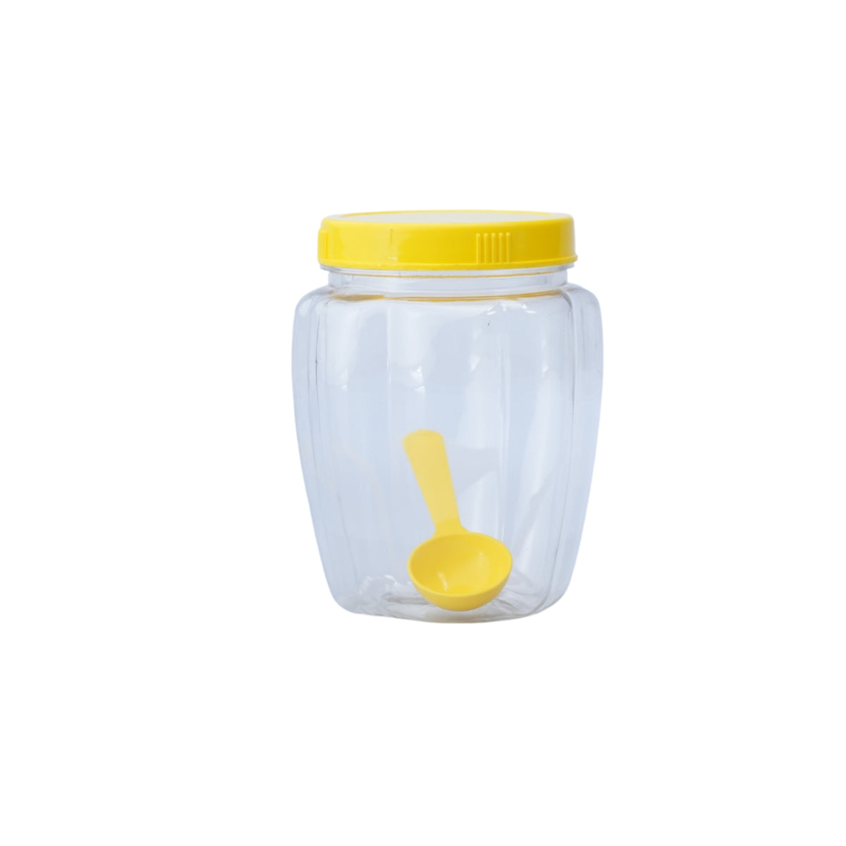 3 Pcs SPICE BOTTLE SET WITH SPOONS , PLASTIC CONTAINERS, JAR WITH SPOON - 575ML - HSP - 8A11
