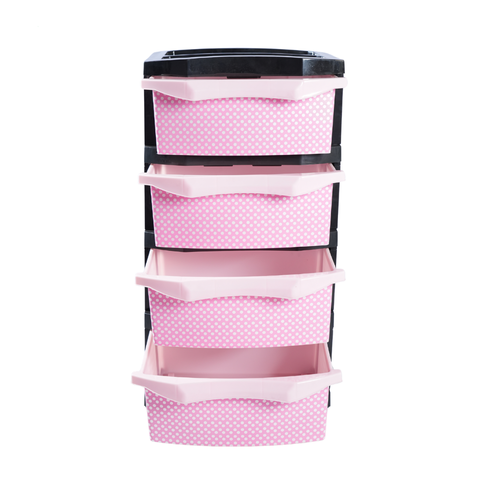 4 DRAWER PLASTIC CUPBOARD - HSP- 31A6