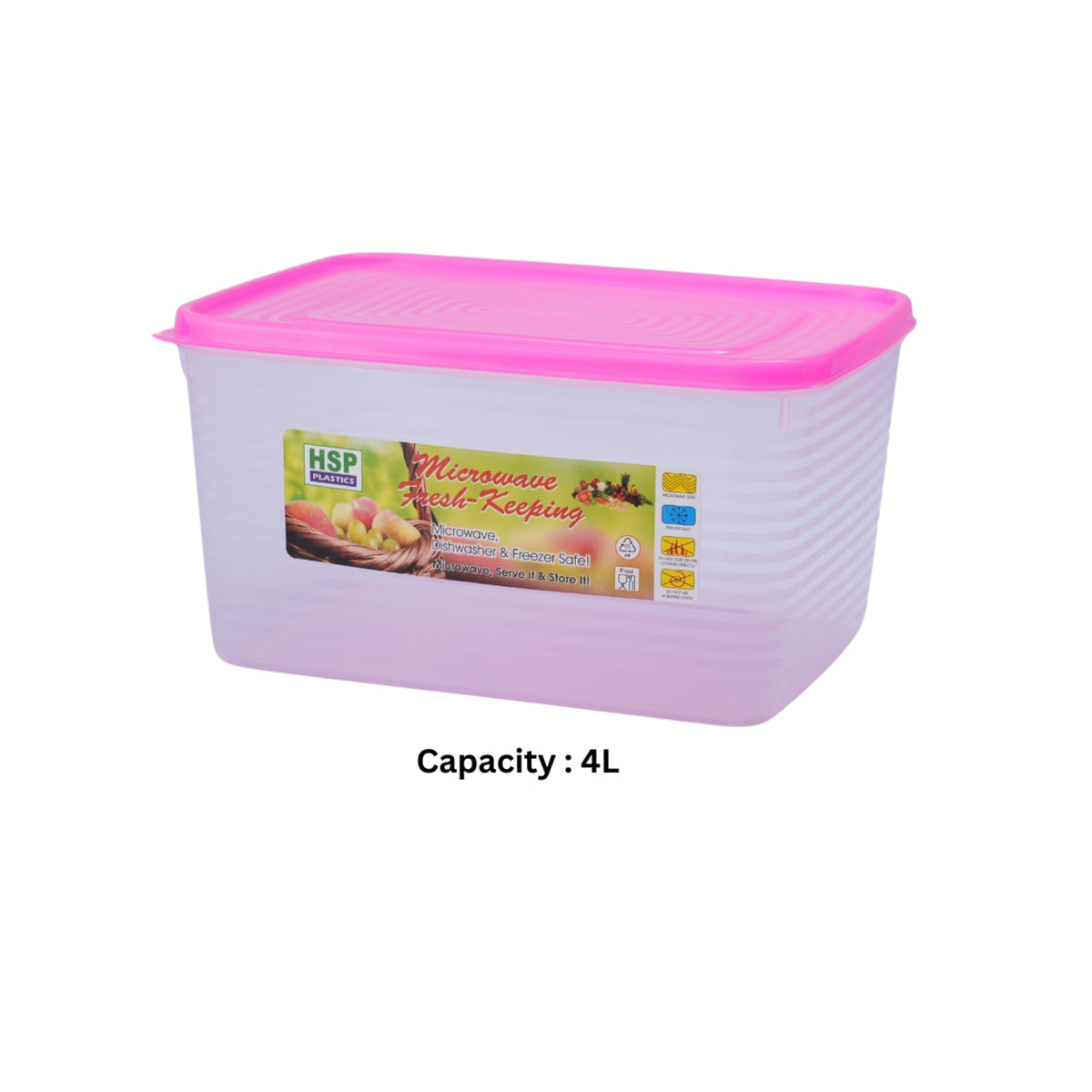 RECTANGLE FOOD CONTAINER - BPA FREE - HSP - 10A22