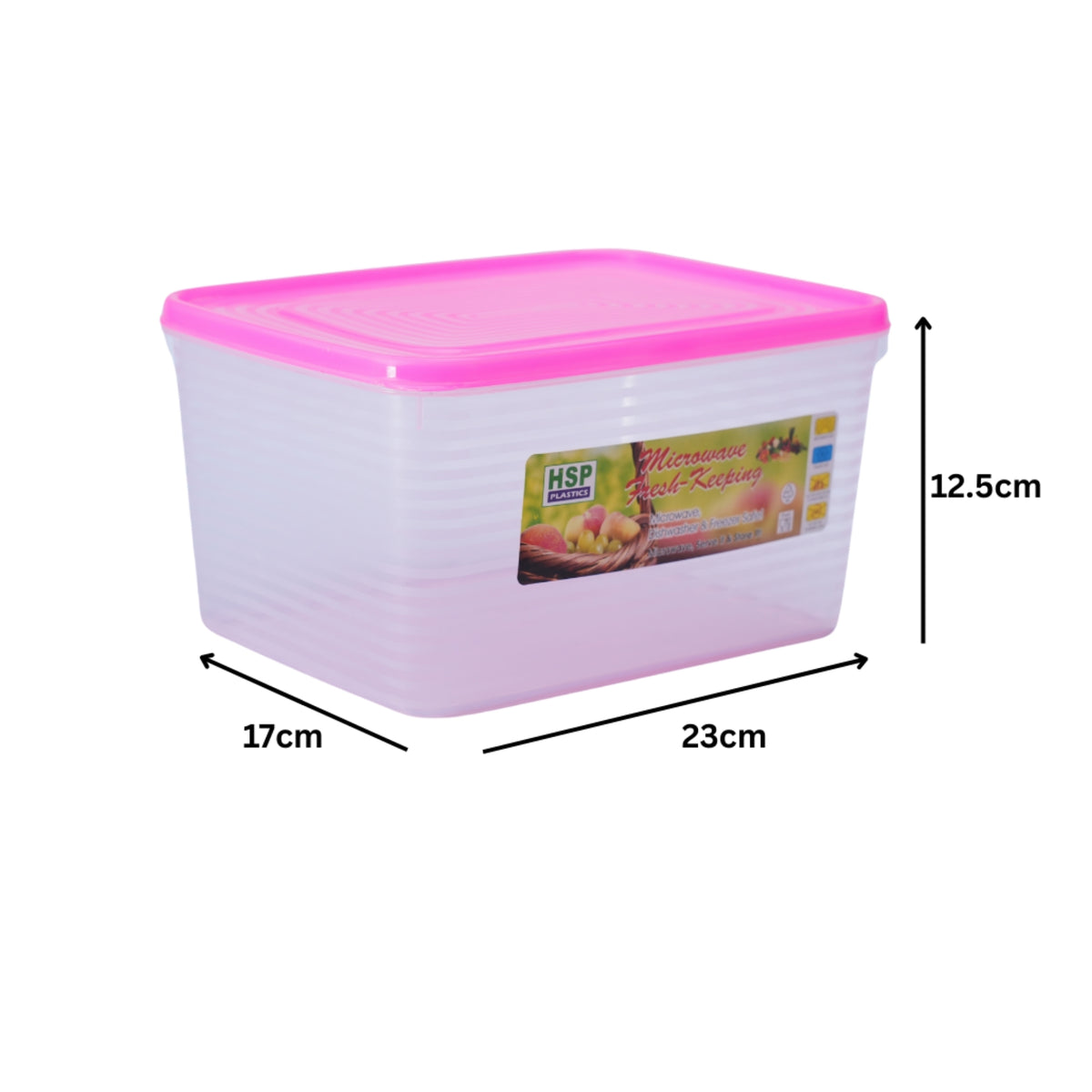 RECTANGLE FOOD CONTAINER - BPA FREE - HSP - 10A22