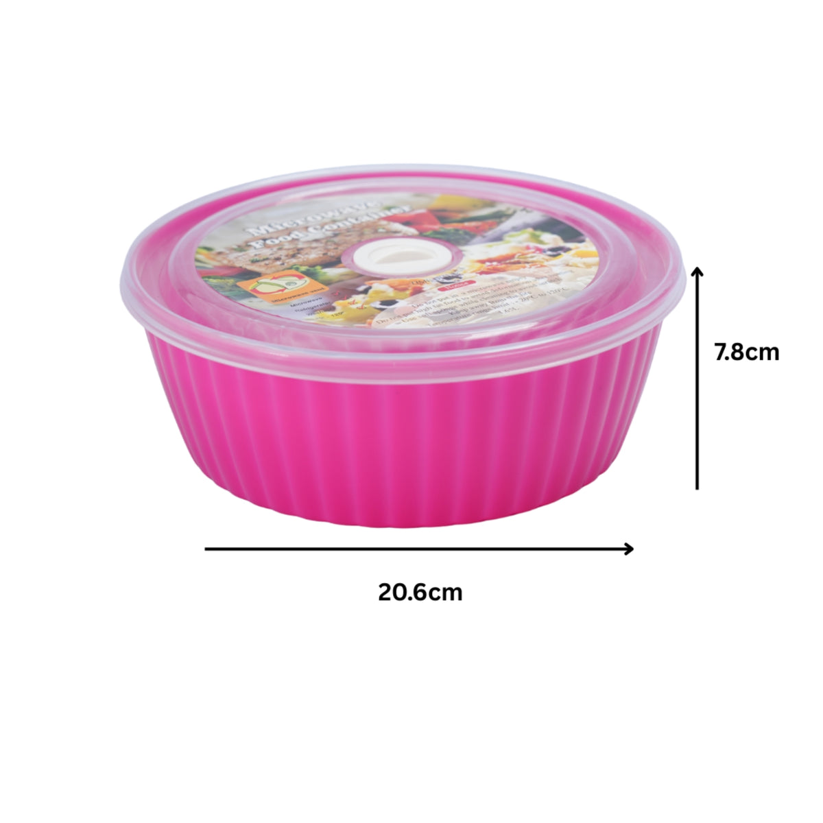 MICROWAVE SAFE ROUND FOOD CONTAINER WITH DATE INDICATOR - BPA FREE - HSP - 10A35