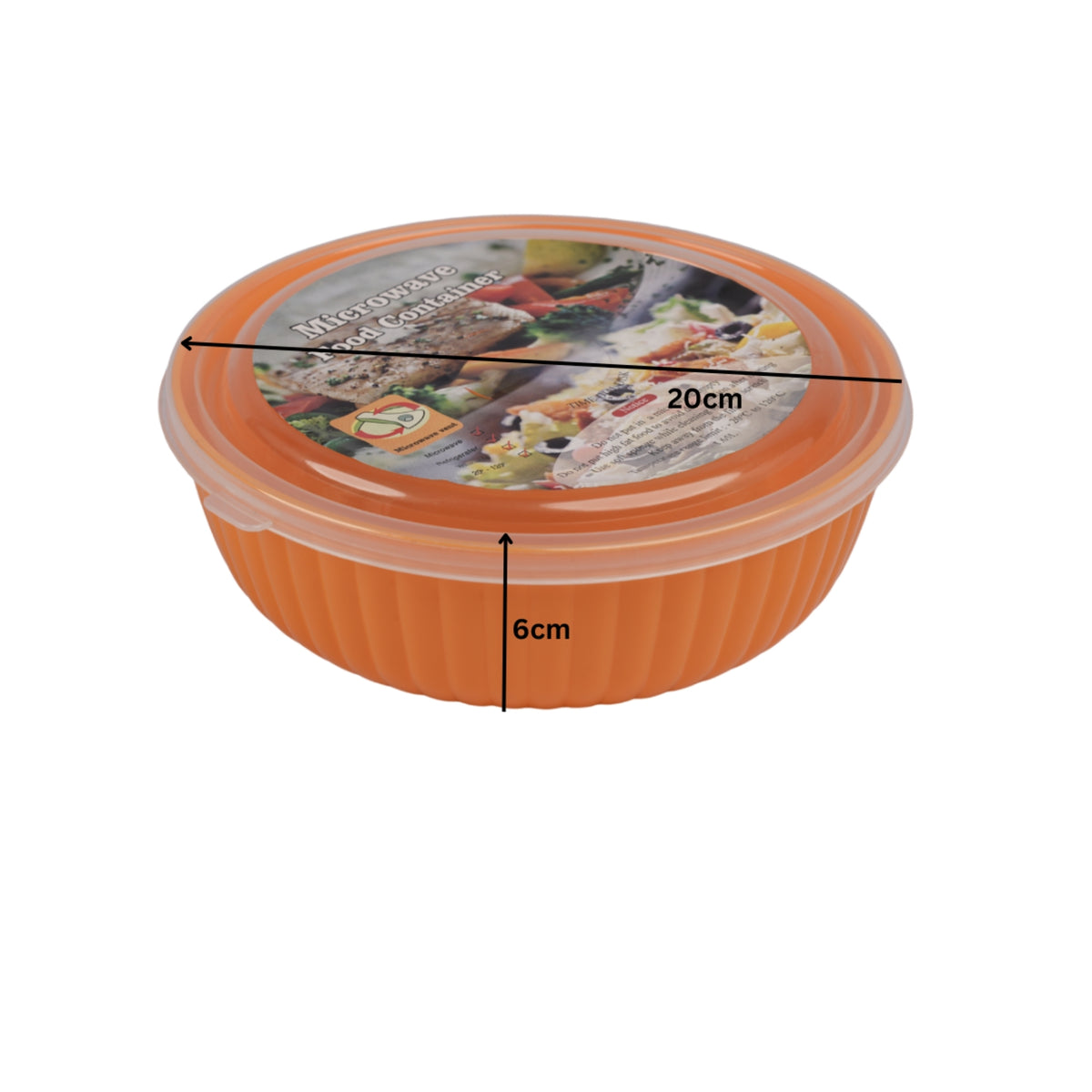 MICROWAVE SAFE FOOD CONTAINER -ROUND - HSP - 10A36