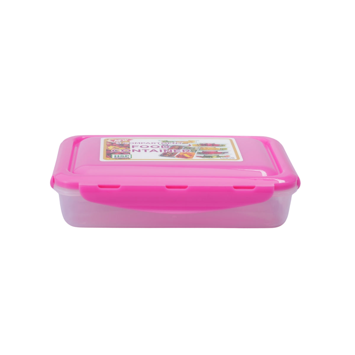 LOCKABLE THREE APARTMENTS FOOD CONTAINER - BPA FREE- HSP - 10A47