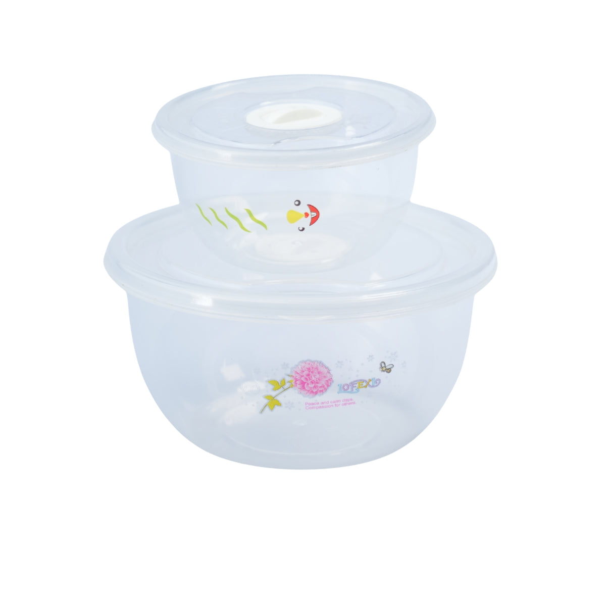 2 Pcs ROUND FOOD CONTAINER
