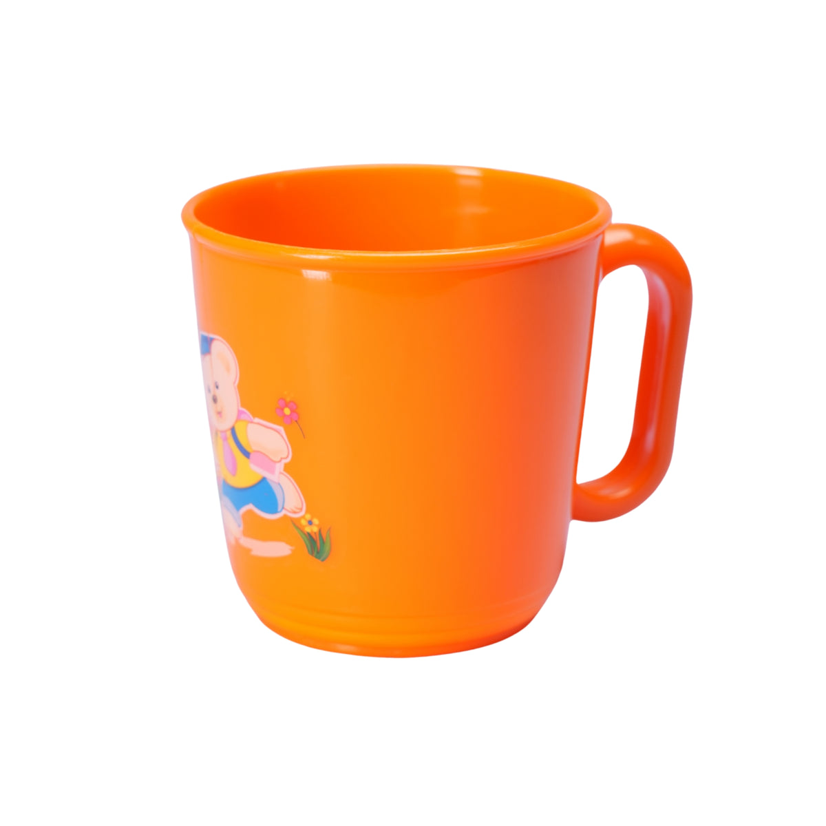 2 Pcs PLASTIC CUP WITH HANDLE SET PRINTED 350ml - HSP - 12A2