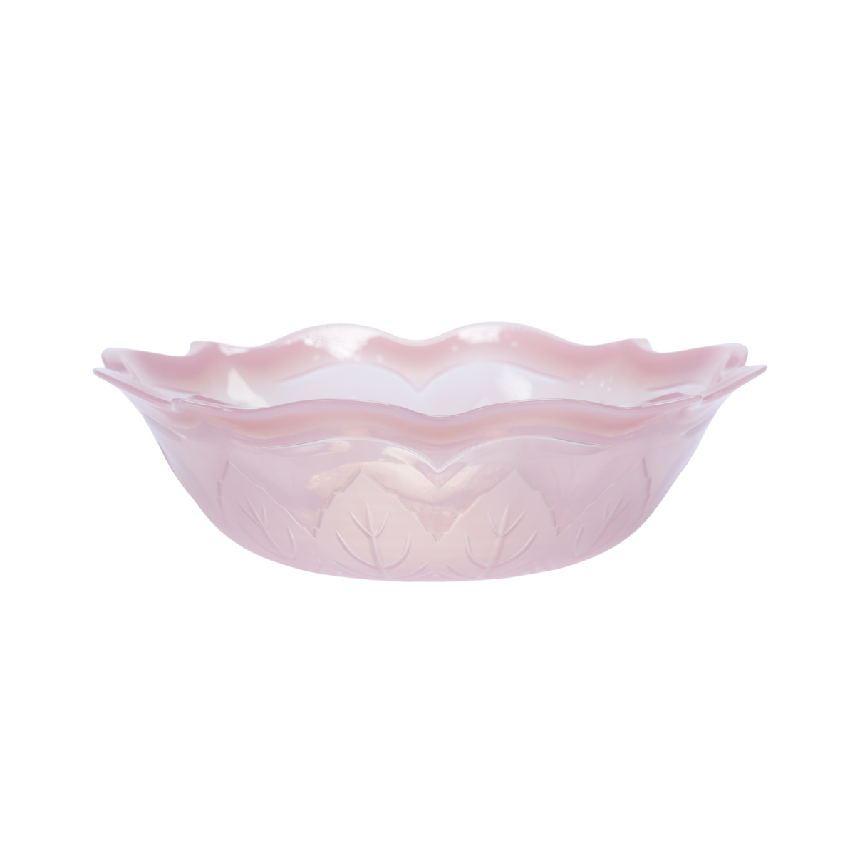 PLASTIC BOWL LEAF DESIGN - 22A15