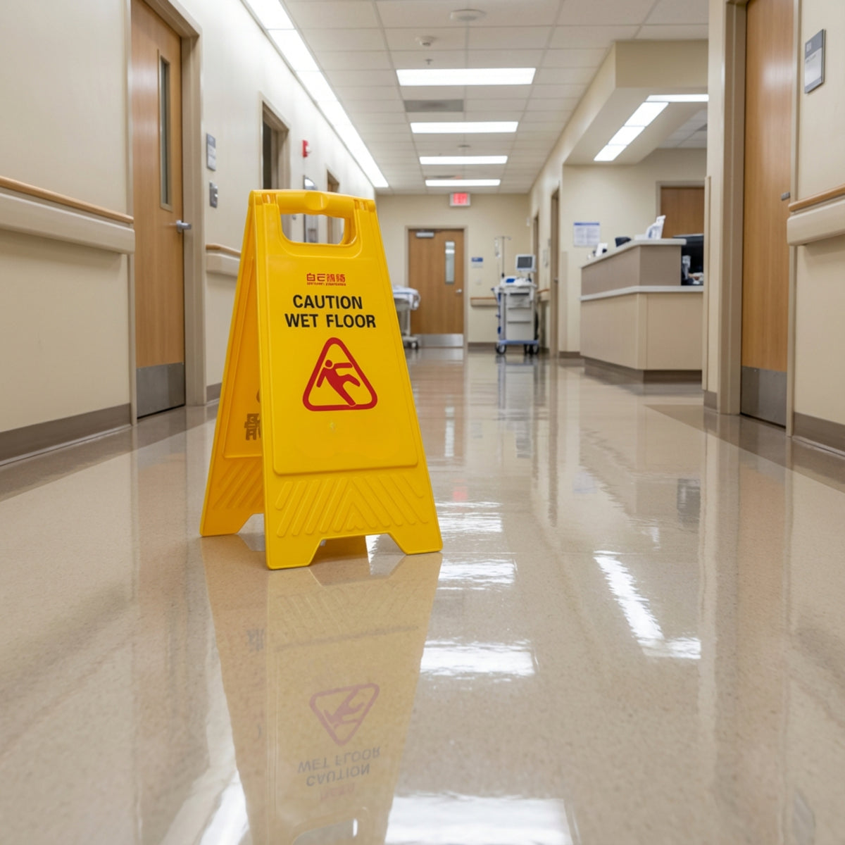 WARNING SIGN BOARD - CAUTION WET FLOOR - IRS00052