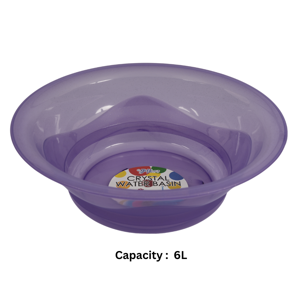 PLASTIC BASIN WITH CRYSTAL DESIGN  HSP