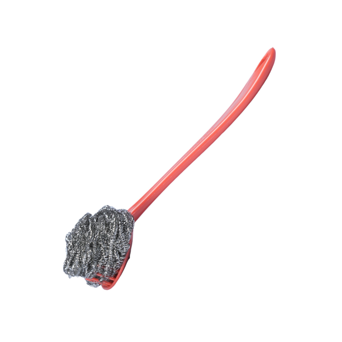 PLASTIC HANDLE STEEL SCRUBBER - HSP -4A17