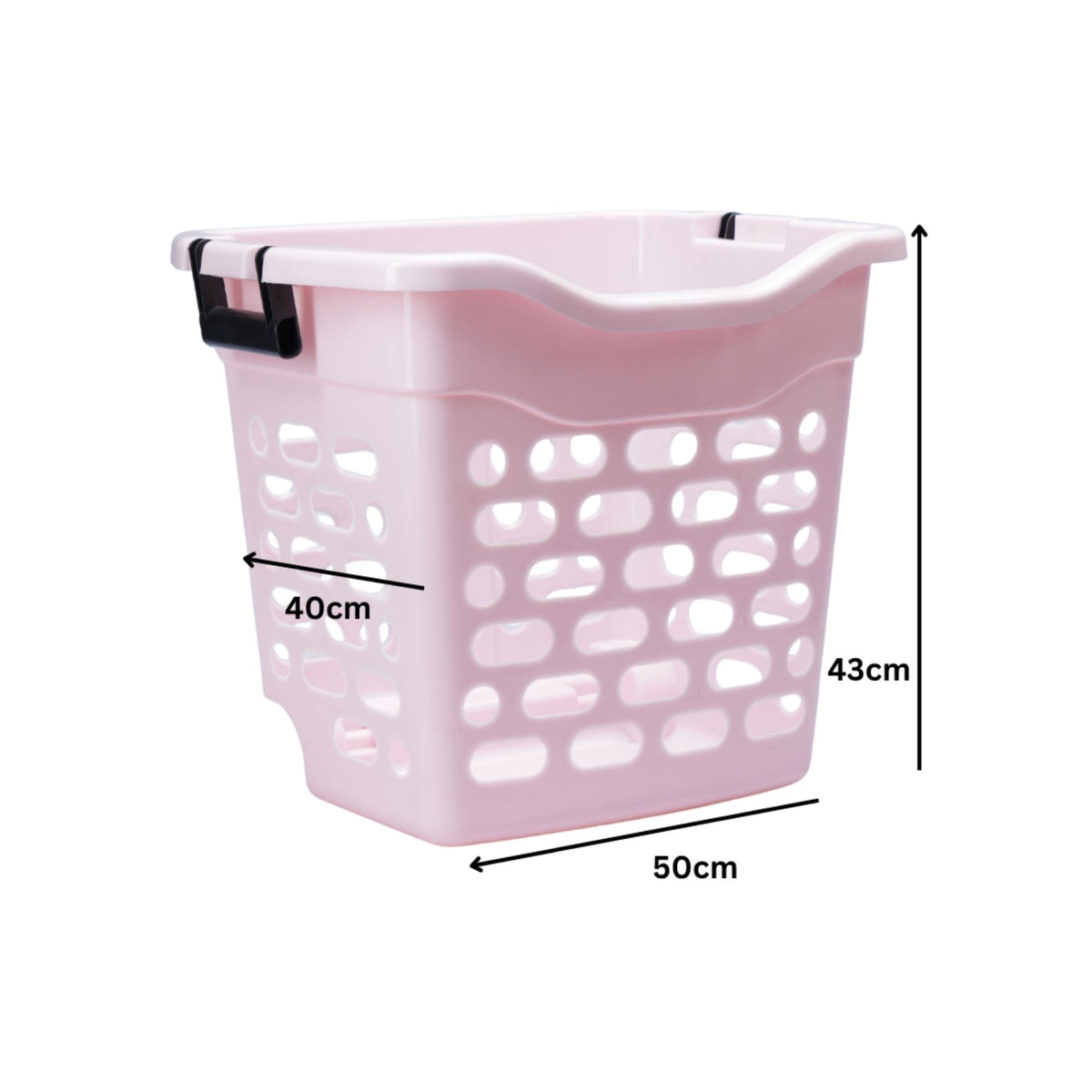LAUNDRY BASKET WITH HANDLES LARGE -HSP- 21A12
