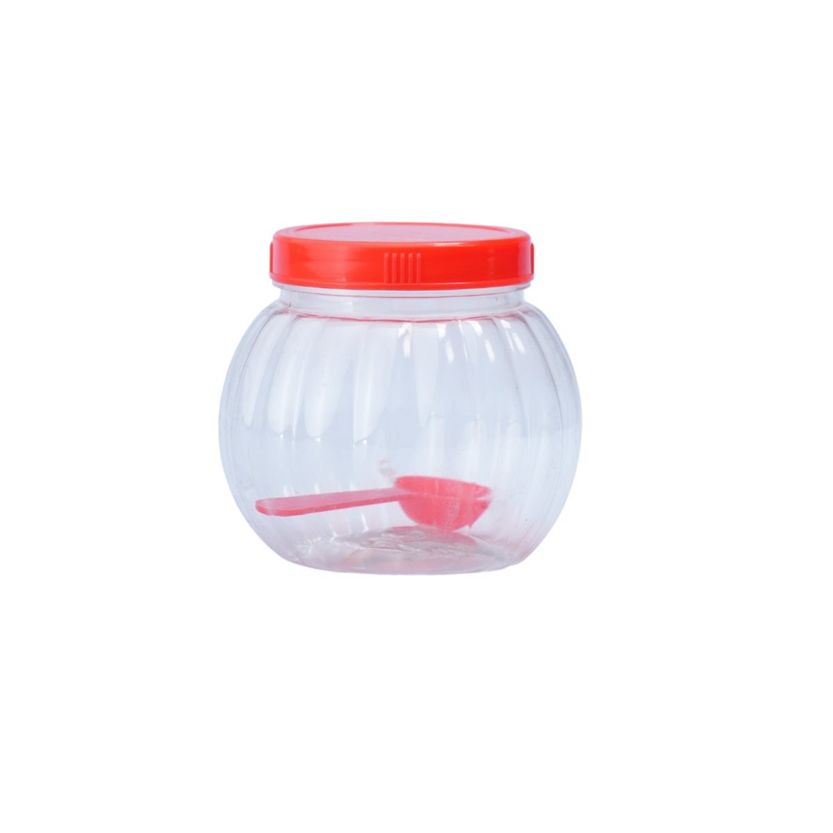 3 Pcs SPICE BOTTLE SET WITH SPOONS , PLASTIC CONTAINERS, JAR WITH SPOON - 550ML - HSP - 8A12