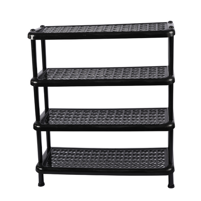 4 LAYER SHOE RACK BLACK -HSP- 24A13