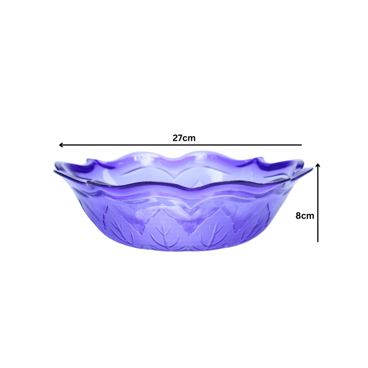 PLASTIC BOWL LEAF DESIGN - 22A15
