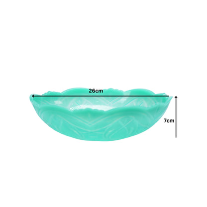 PLASTIC BOWL LEAF DESIGN SMALL -HSP-22A16