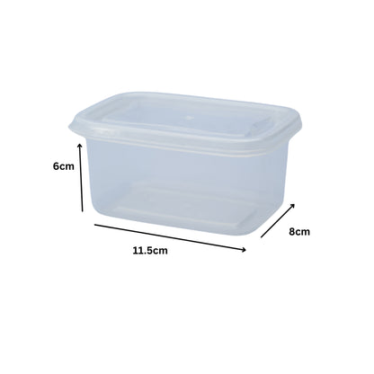 2 Pcs FOOD CONTAINER SET CLEAR -SMALL- BPA FREE - HSP-10A1