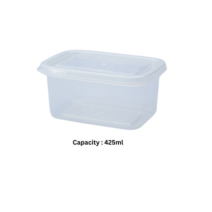 2 Pcs FOOD CONTAINER SET CLEAR -SMALL- BPA FREE - HSP-10A1