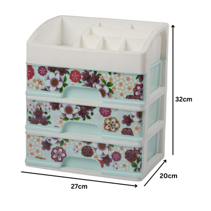 3 DRAWER PLASTIC CUPBOARD - SMALL - HSP - 31A11