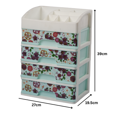 4 DRAWER PLASTIC CUPBOARD - SMALL - HSP - 31A12
