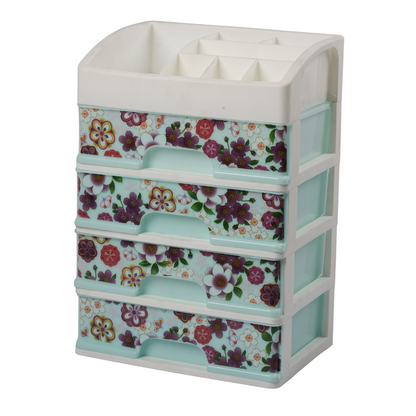 4 DRAWER PLASTIC CUPBOARD - SMALL - HSP - 31A12