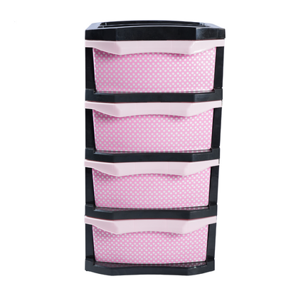 4 DRAWER PLASTIC CUPBOARD - HSP- 31A6