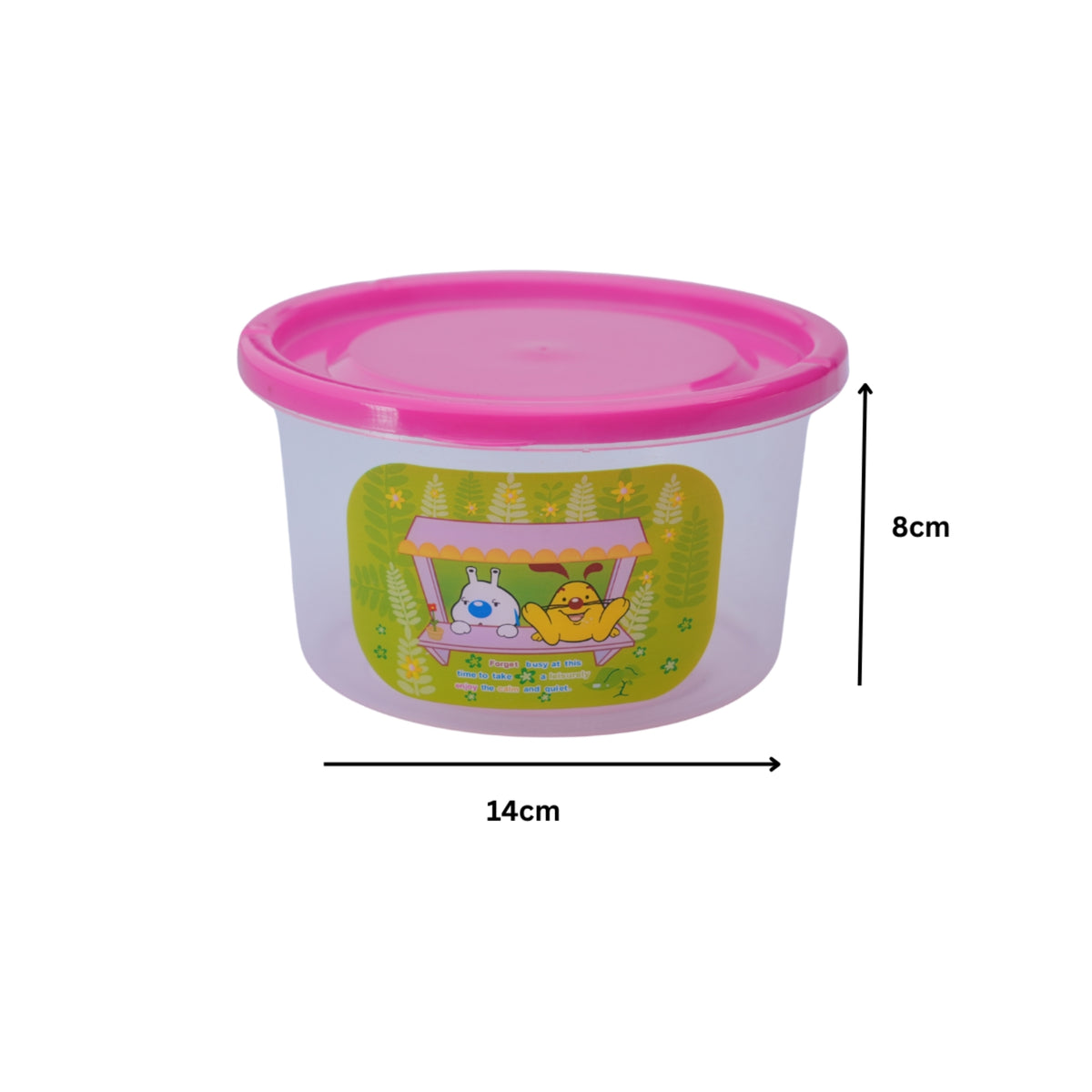 2 Pcs ROUND FOOD CONTAINER SET - MEDIUM - BPA FREE - HSP - 10A9
