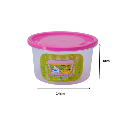 2 Pcs ROUND FOOD CONTAINER SET - MEDIUM - BPA FREE - HSP - 10A9