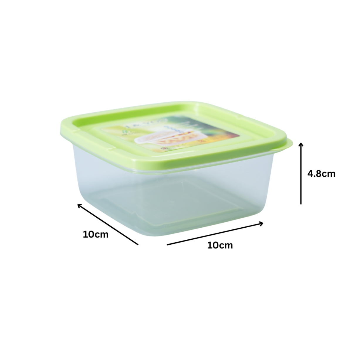 2 Pcs SQUARE FOOD CONTAINER SET COLOUR - BPA FREE - HSP - 10A20