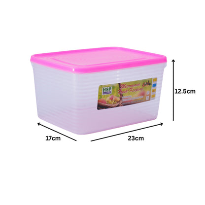 RECTANGLE FOOD CONTAINER - BPA FREE - HSP - 10A22