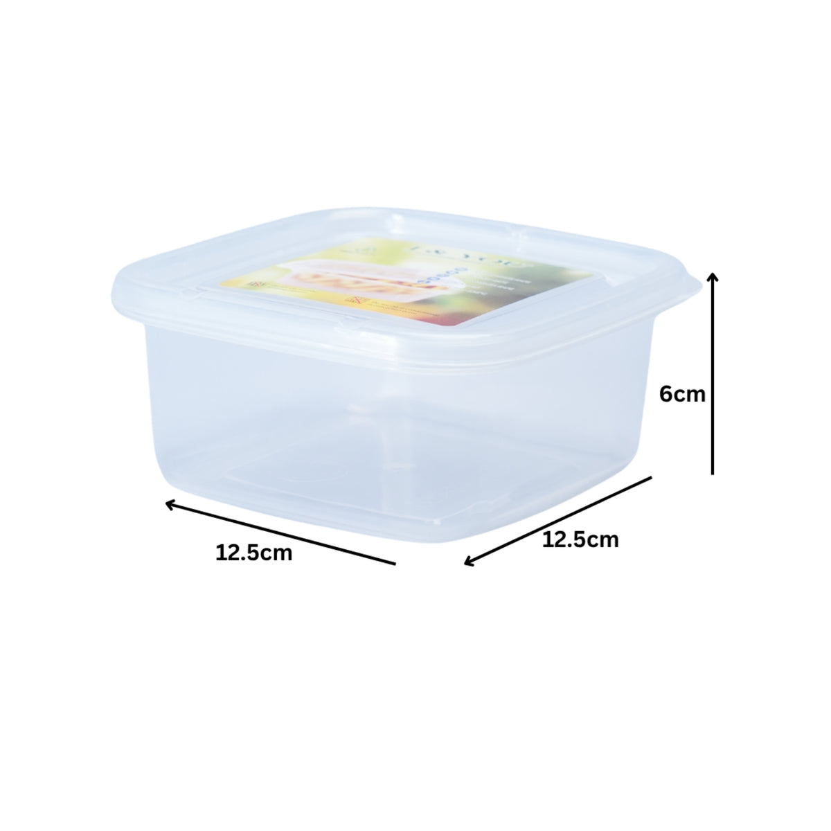 SQUARE FOOD CONTAINER - BPA FREE - HSP