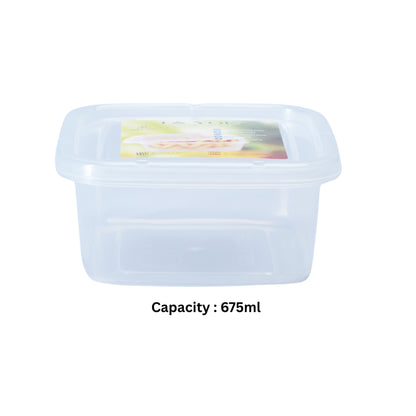 SQUARE FOOD CONTAINER - BPA FREE - HSP