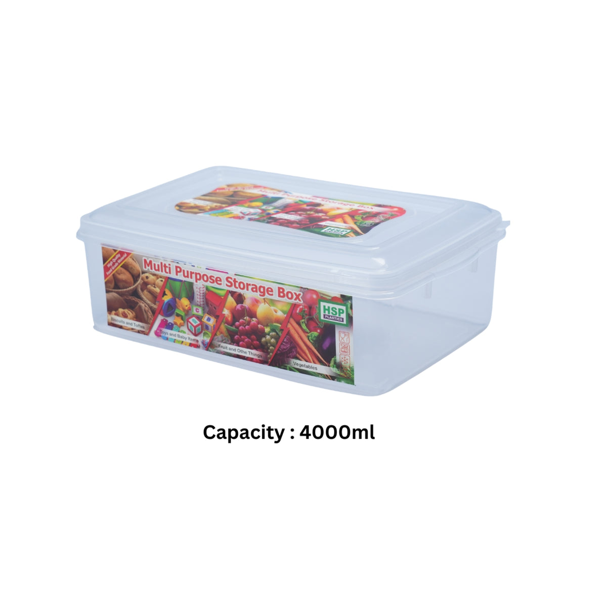 CLEAR FOOD CONTAINER - BPA FREE - HSP