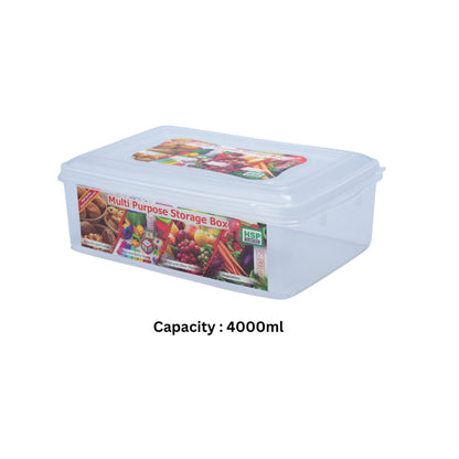 CLEAR FOOD CONTAINER - BPA FREE - HSP