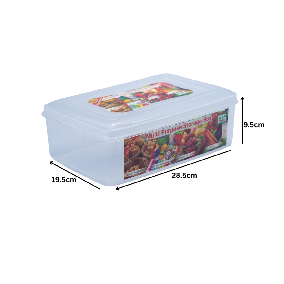 CLEAR FOOD CONTAINER - BPA FREE - HSP