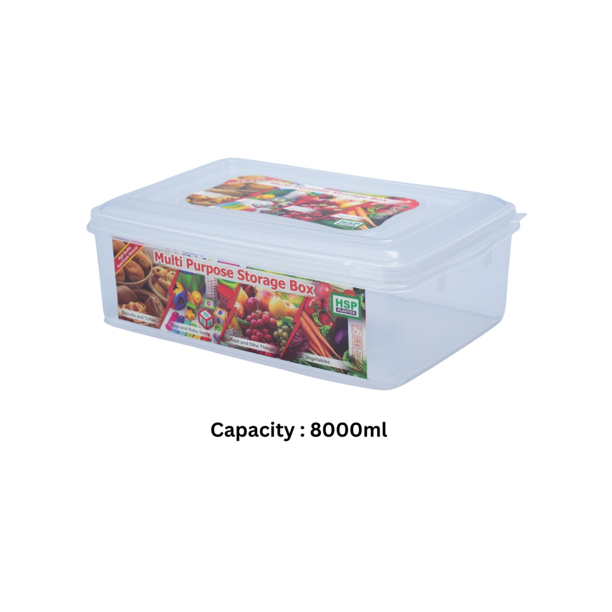 CLEAR FOOD CONTAINER - BPA FREE - HSP