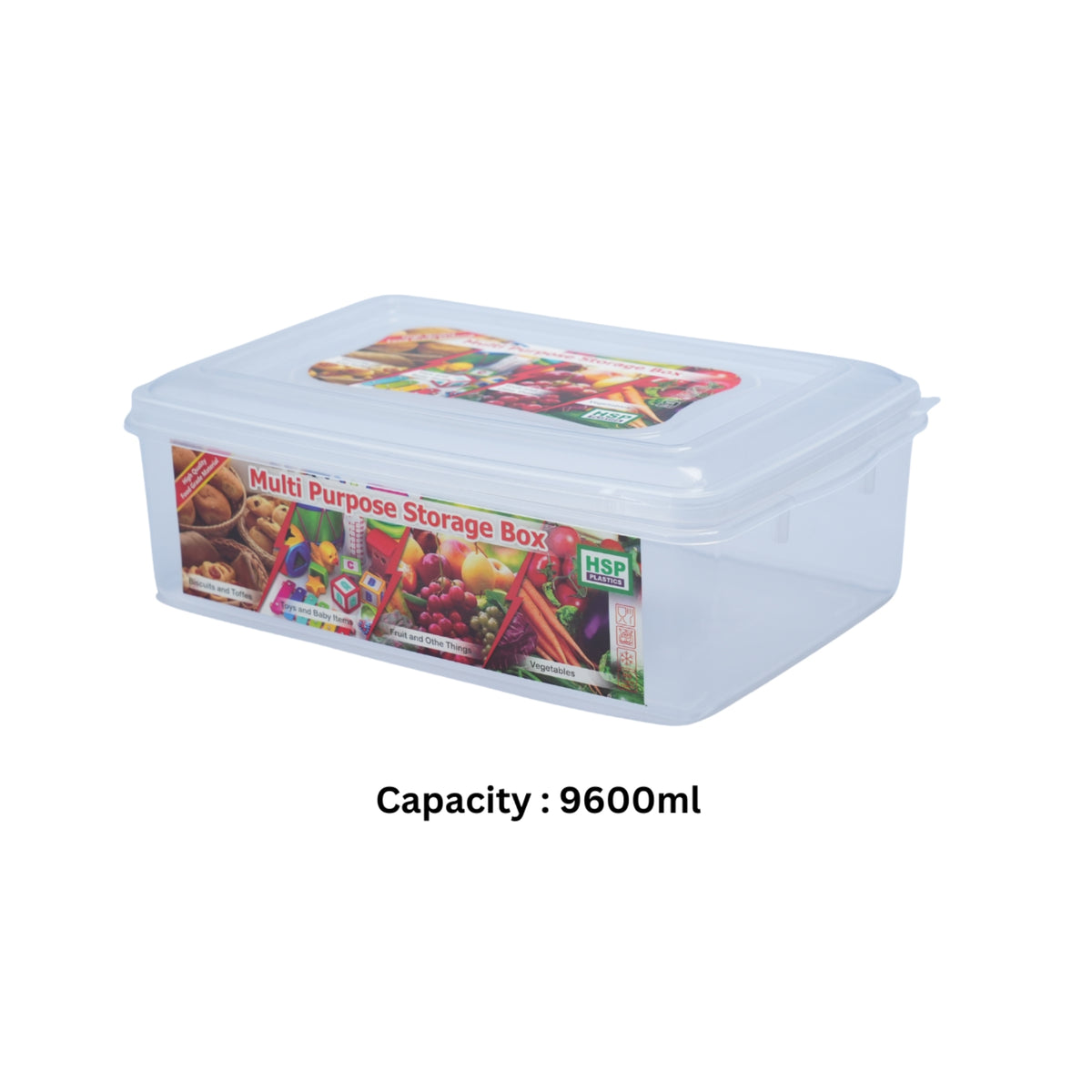 CLEAR FOOD CONTAINER - BPA FREE - HSP
