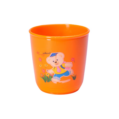 2 Pcs PLASTIC CUP WITH HANDLE SET PRINTED 350ml - HSP - 12A2
