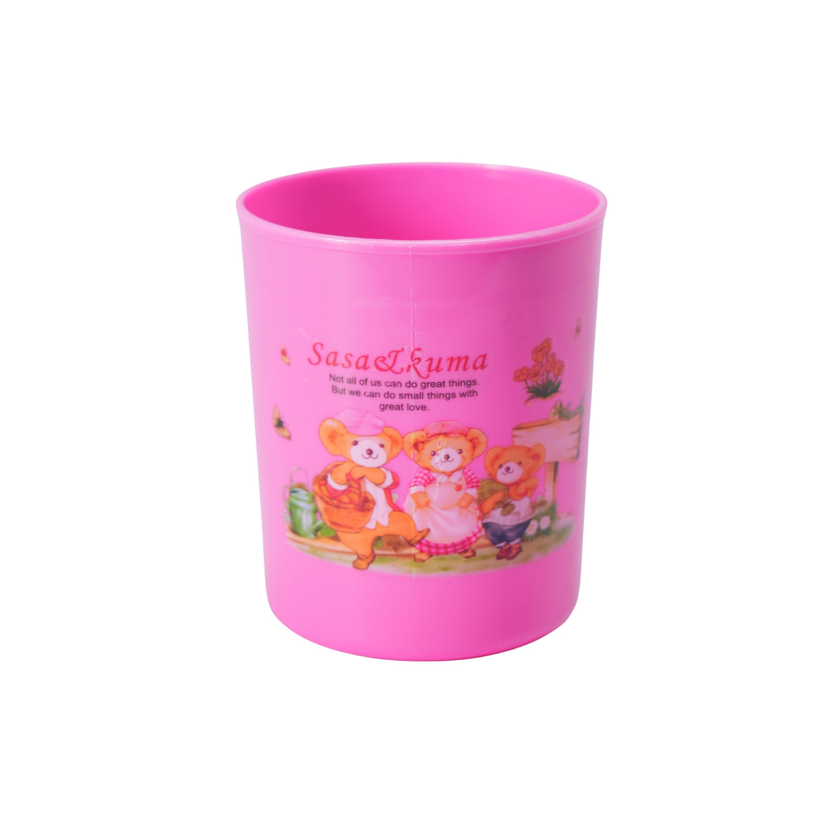 3 Pcs PLASTIC CUP WITH HANDLE SET 360ml - HSP - 12A9
