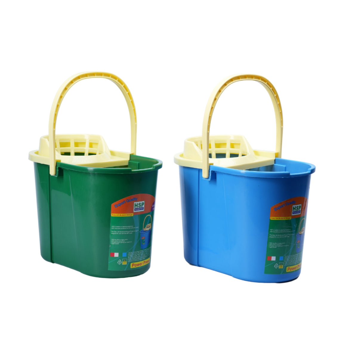 MOP BUCKET WITH PLASTIC HANDLE - 6A1