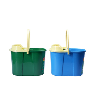 MOP BUCKET WITH PLASTIC HANDLE - 6A1