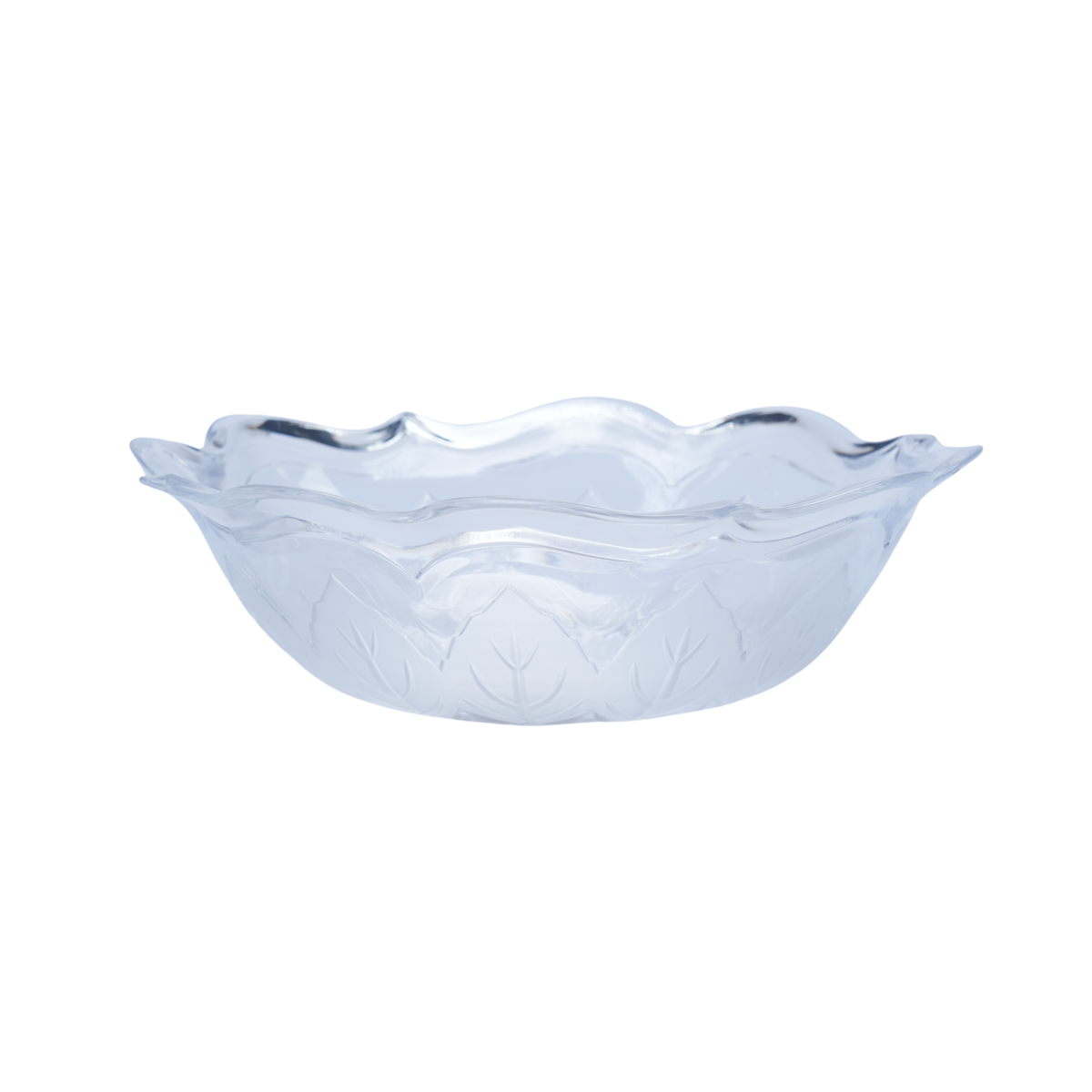 PLASTIC BOWL LEAF DESIGN - 22A15