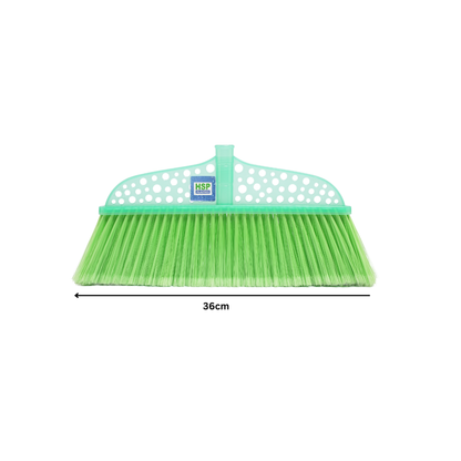 INDUSTRIAL BROOM WITH PLASTIC COATED METAL STICK-HSP-1A27
