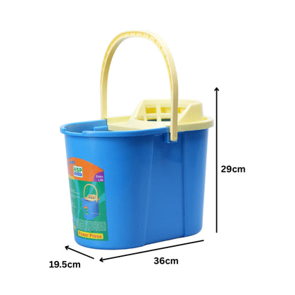 MOP BUCKET WITH PLASTIC HANDLE - 6A1
