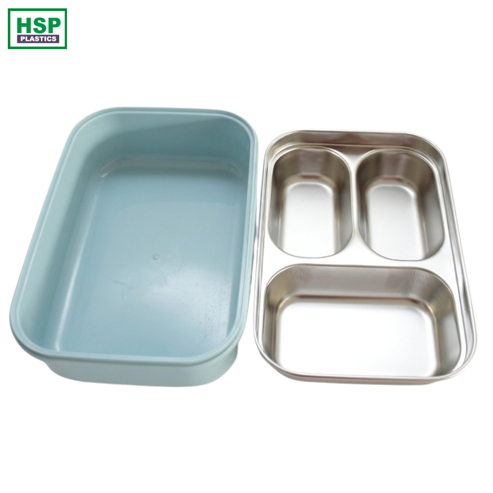 Stainless Steel Lunch Box with Compartments