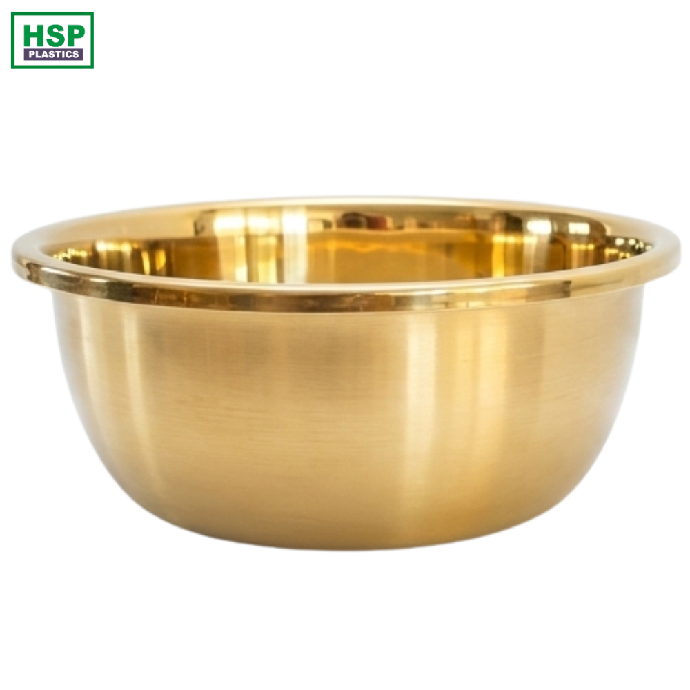 Stainless Steel Basin Gold Color - 18cm