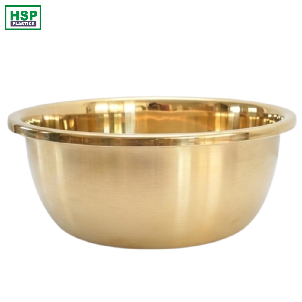 Stainless Steel Basin Gold Color - 26cm