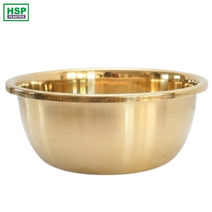 Stainless Steel Basin Gold Color - 26cm
