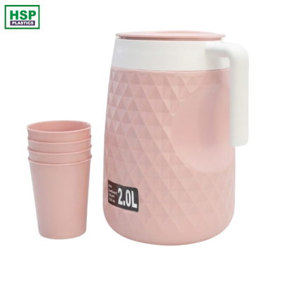 Plastic Jug - 2L with Cups